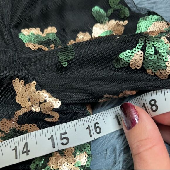 WYLDR Dancing In The Dark Sparkly Sequin Open Back Party Mini Dress XS - Picture 7 of 9